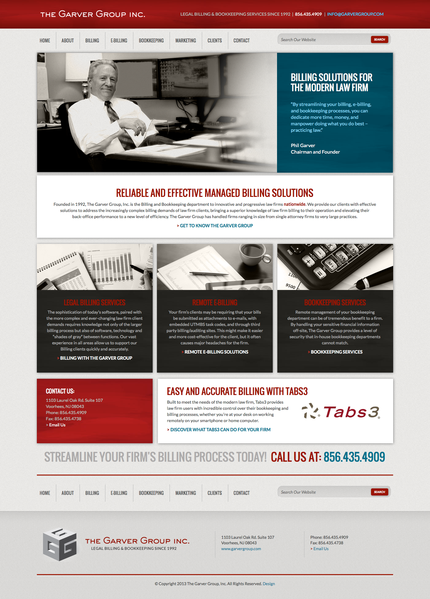 Garver Group Website Homepage