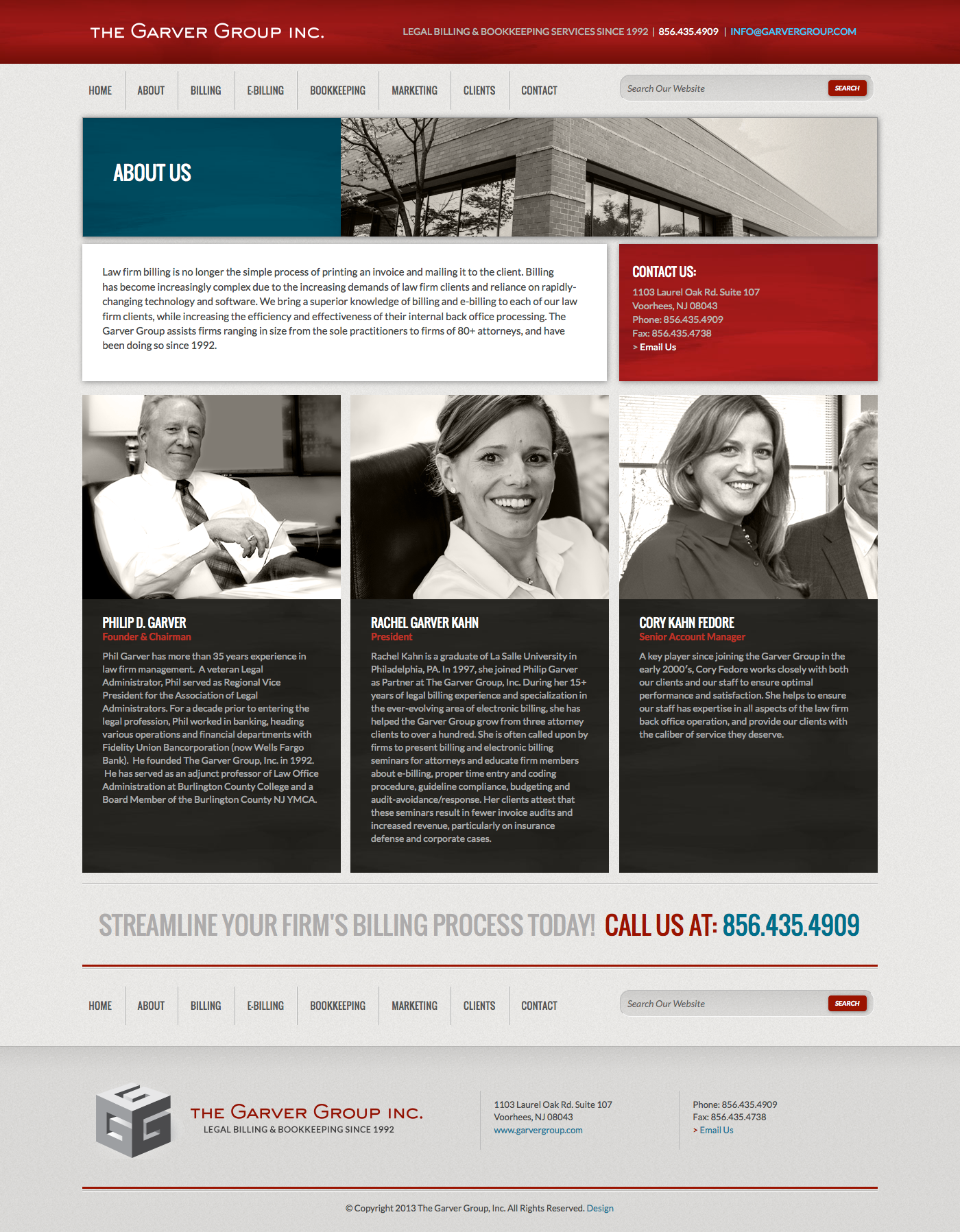 Garver Group Website Interior Page