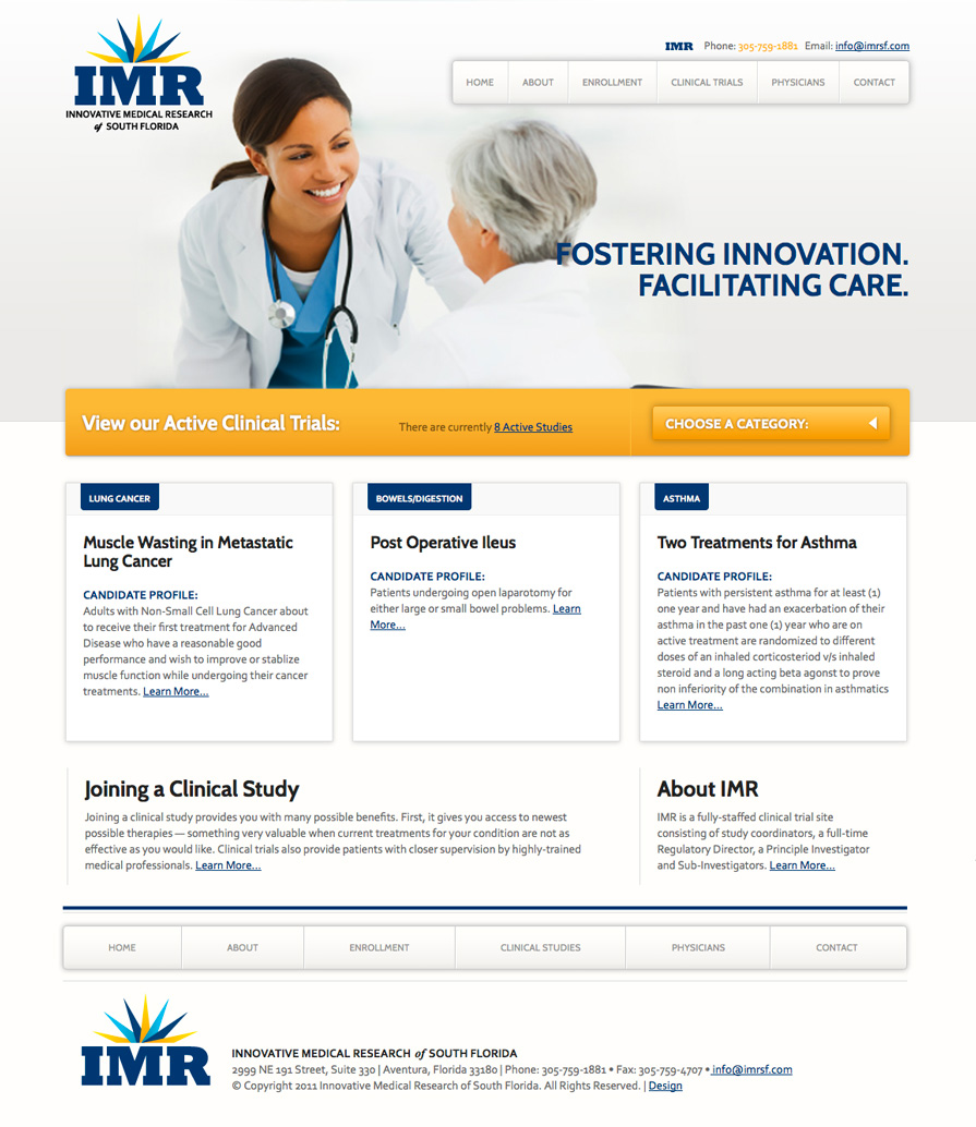 Innovative Medical Research Homepage