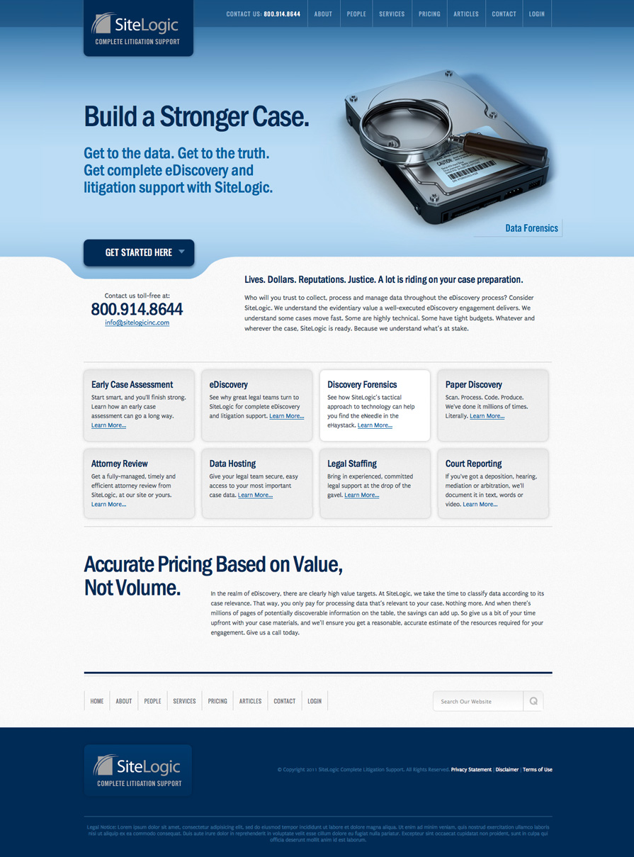SiteLogic Homepage