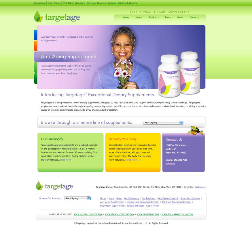 Targetage Homepage