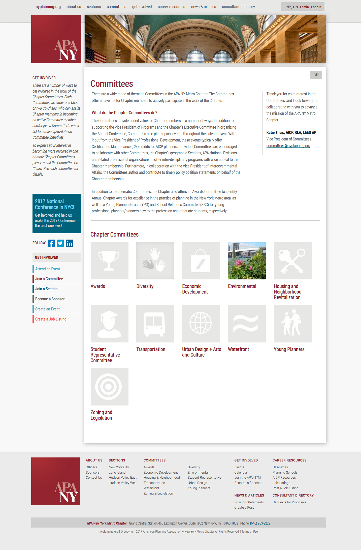 APA NYM – Committees Page