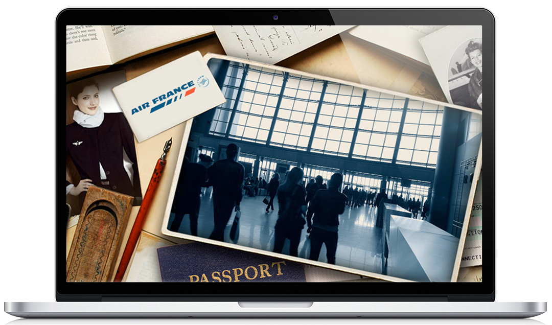 Air France – Animated presentation spotlighting the airline’s history.